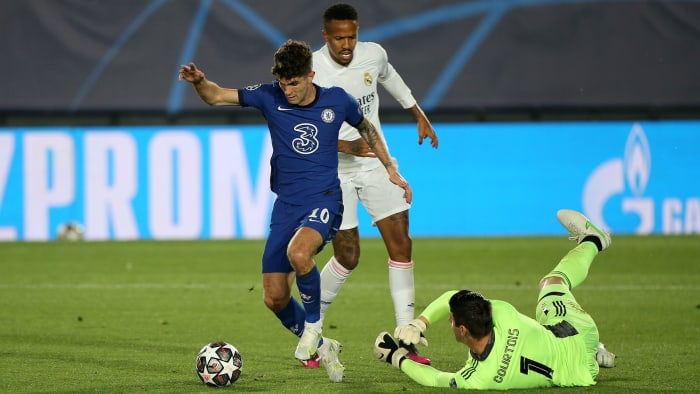 Christian Pulisic scores for Chelsea vs. Real Madrid